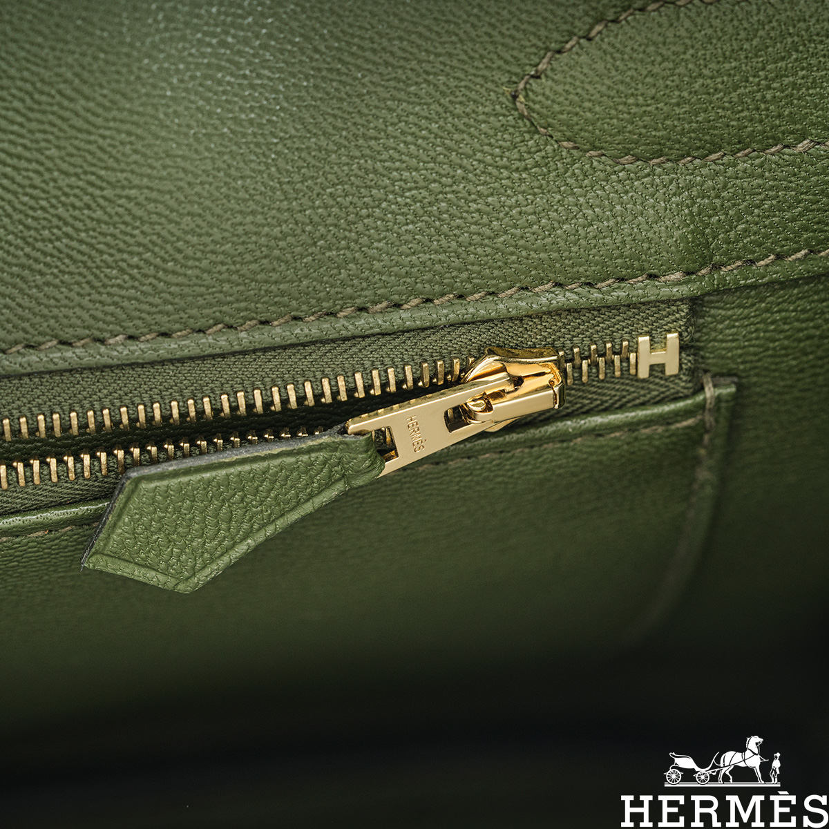 Hermes 30cm Matte Vert Fonce Nilo Crocodile Birkin Bag with, Lot #56233